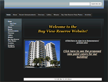 Tablet Screenshot of bayviewreservecondo.com